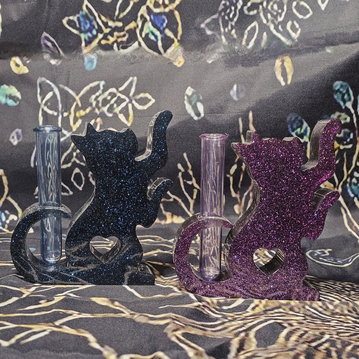 Hang Painted Resin Cat Houseplant Propagation Holder