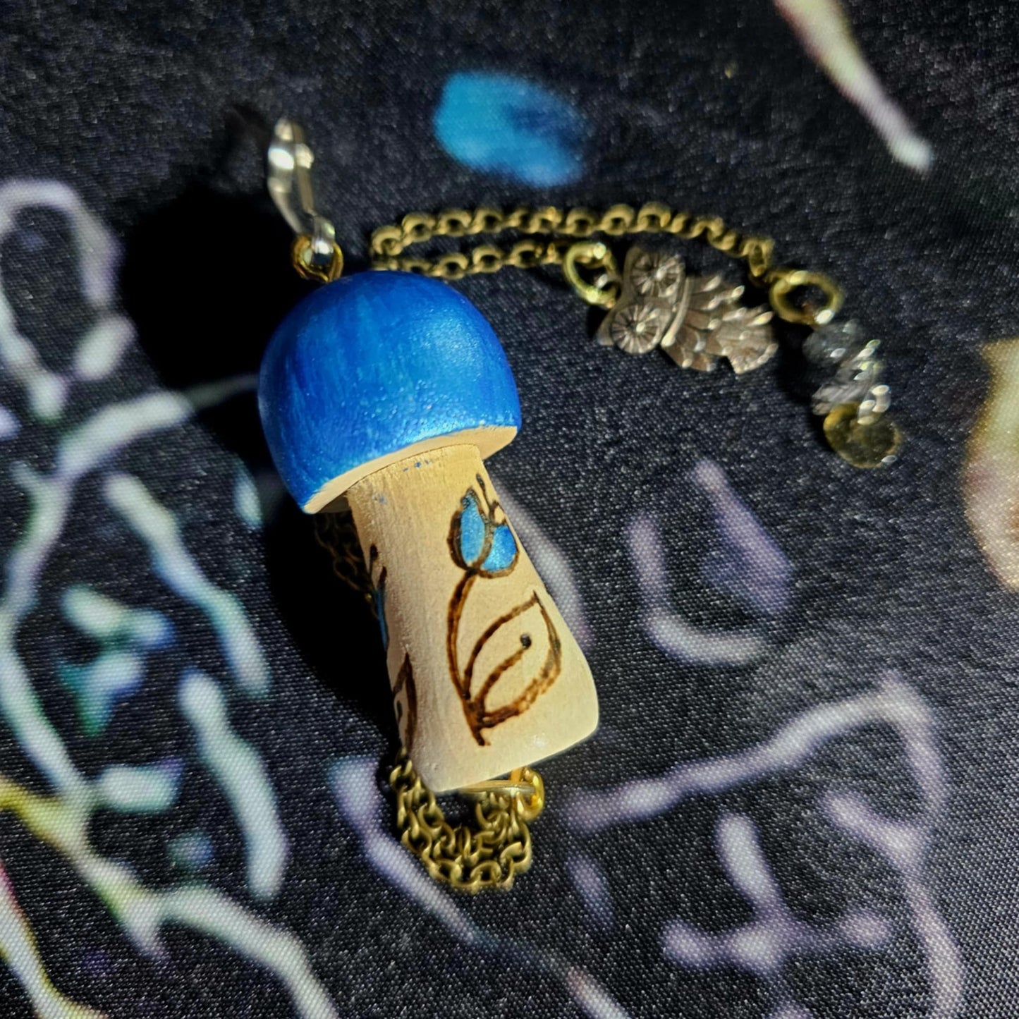Handcrafted Bohemian Mushroom Necklace