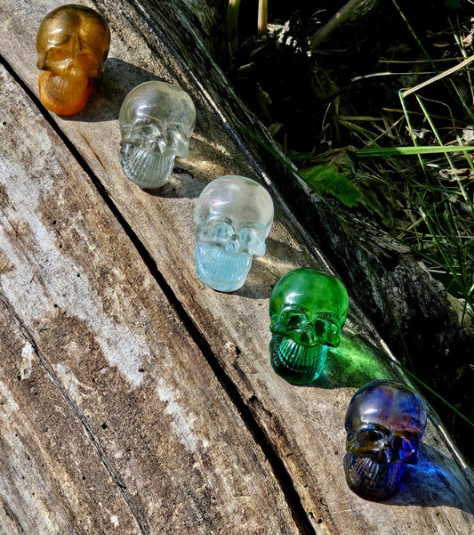 Handcrafted Resin Miniature Skull for Decor, Altar, Garden