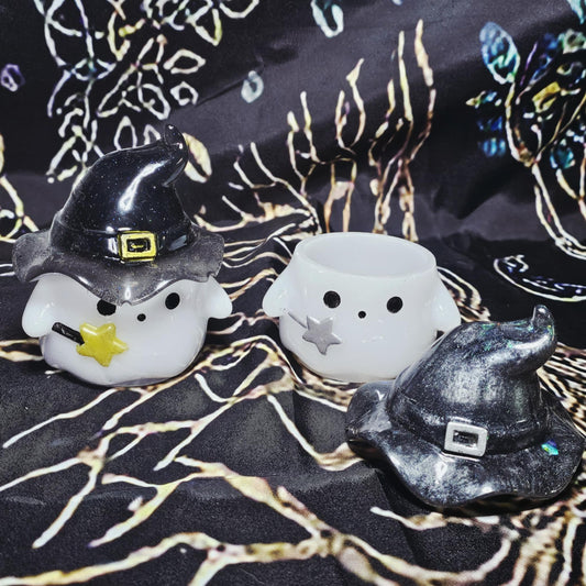 Spooktacular Hand Painted Resin Ghost Boxes