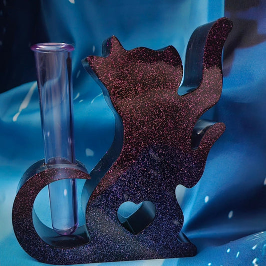 Hang Painted Resin Cat Houseplant Propagation Holder