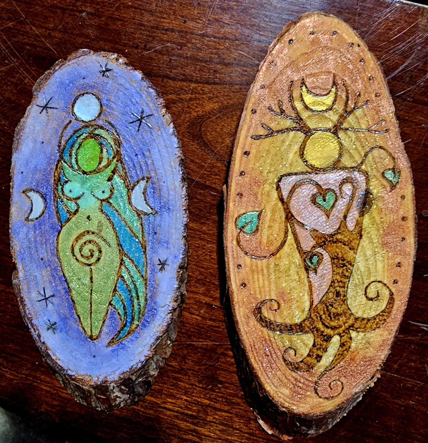 Handcrafted Wooden Ornaments in Many Styles