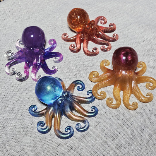 Magical Colorful Resin Octopus Spirit Creature