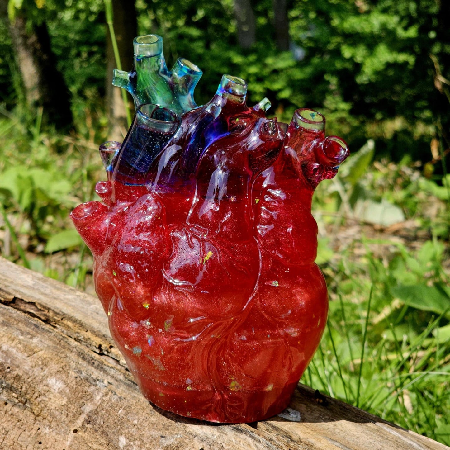 Handcrafted Resin Human Heart Replica