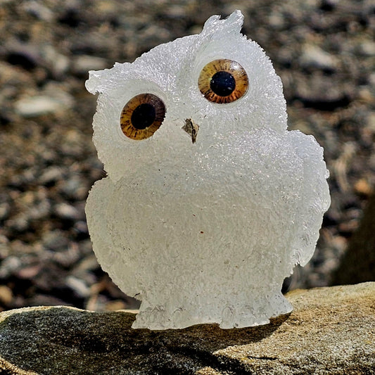 Handcrafted Resin Spirit Owl