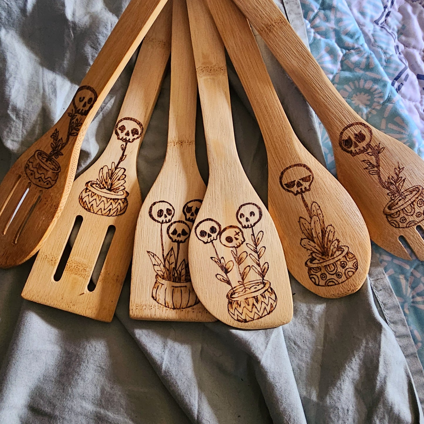 Handcrafted Kitchen Witch Spoons Various Designs for Home Kitchen Decor
